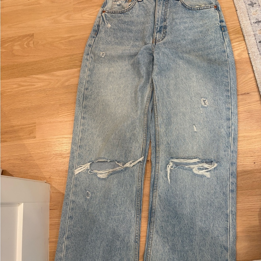 Zara Light Blue Denim Jeans